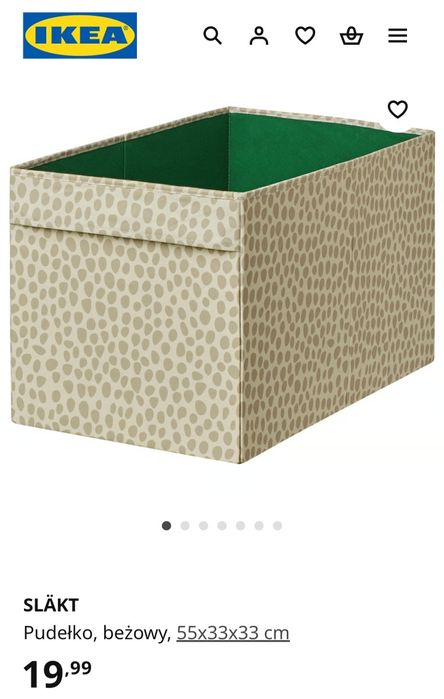 Ikea pudełko slakt x4