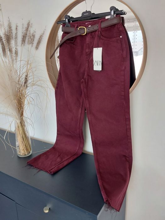 Jeansy zara 36S wysoki stan  nowe