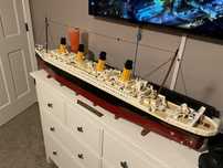 Новый конструктор Титаник, Lego Titanic 10294 аналог, 9090 элем, 135см