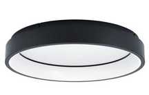 Lampa sufitowa LED RGB Czarna EGLO Connect 60cm sterowanie apką