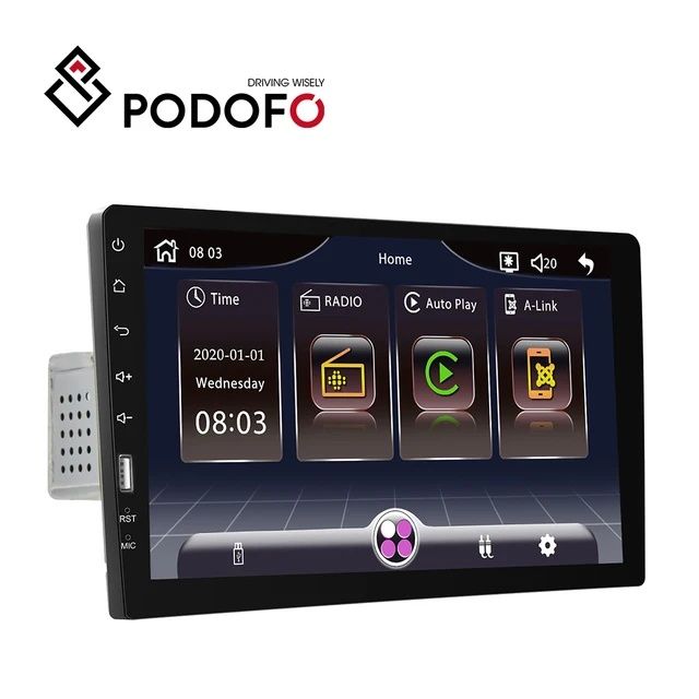 Rádio 1din de 9 polegadas touch Bluetooth MirrorLink + microfone NOVO