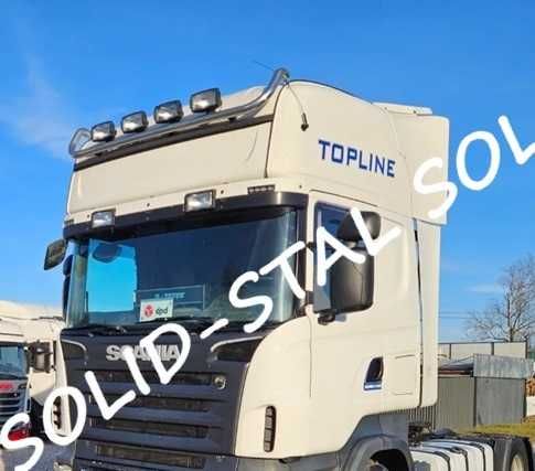 Orurowanie GÓRNE ze stali nierdzewnej Scania R P Średnia i Wysoka kab.