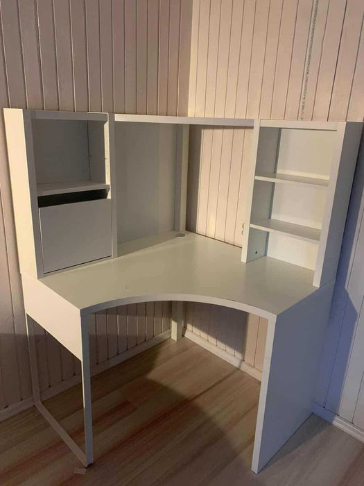 biurko białe Micke narożne