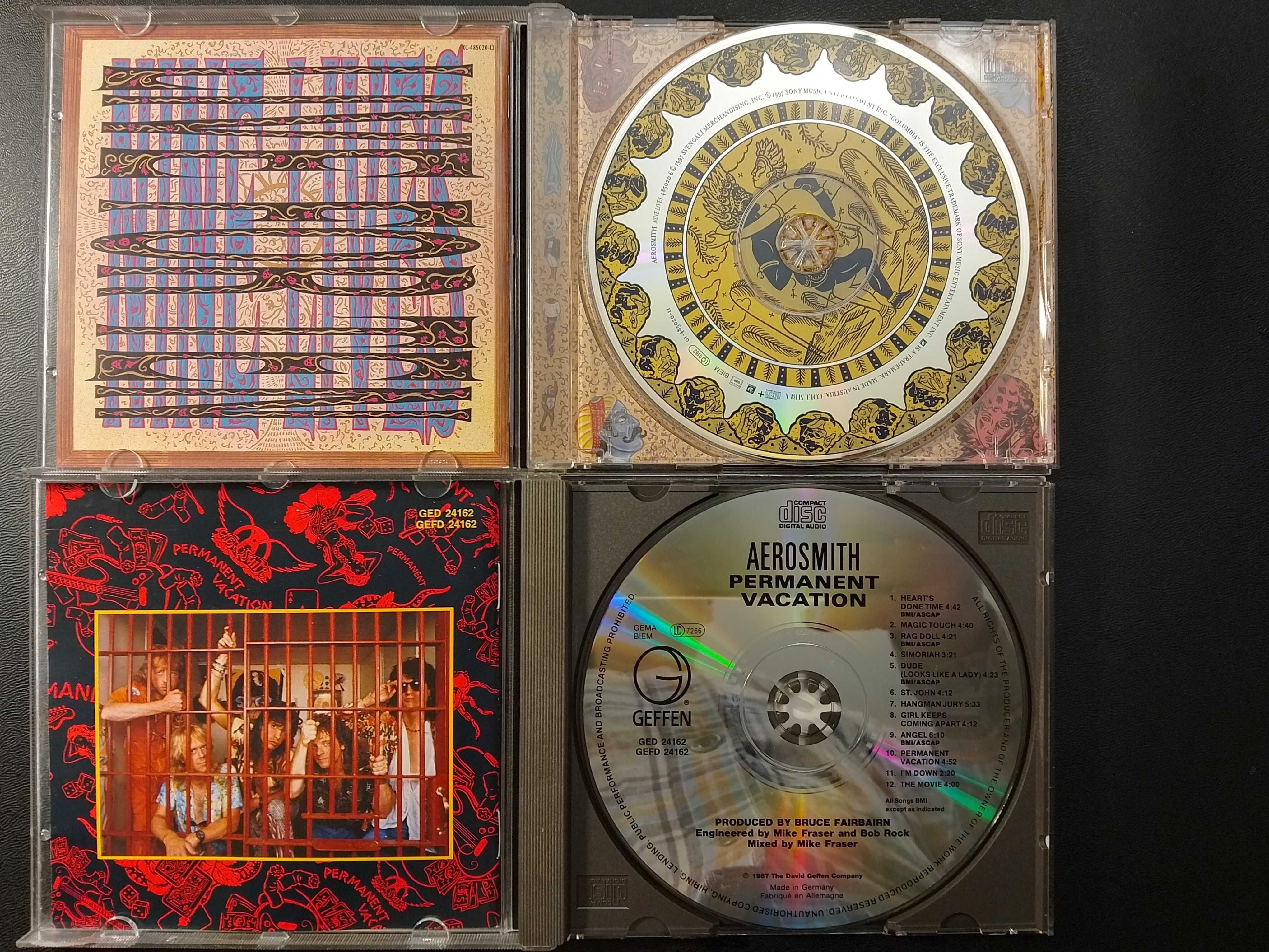 3 фирменных CD Aerosmith | Nine Live | Get A Grip | Permanent Vacation