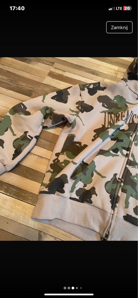 dresy named collective męskie camo zestaw dresy bluza z kapturem