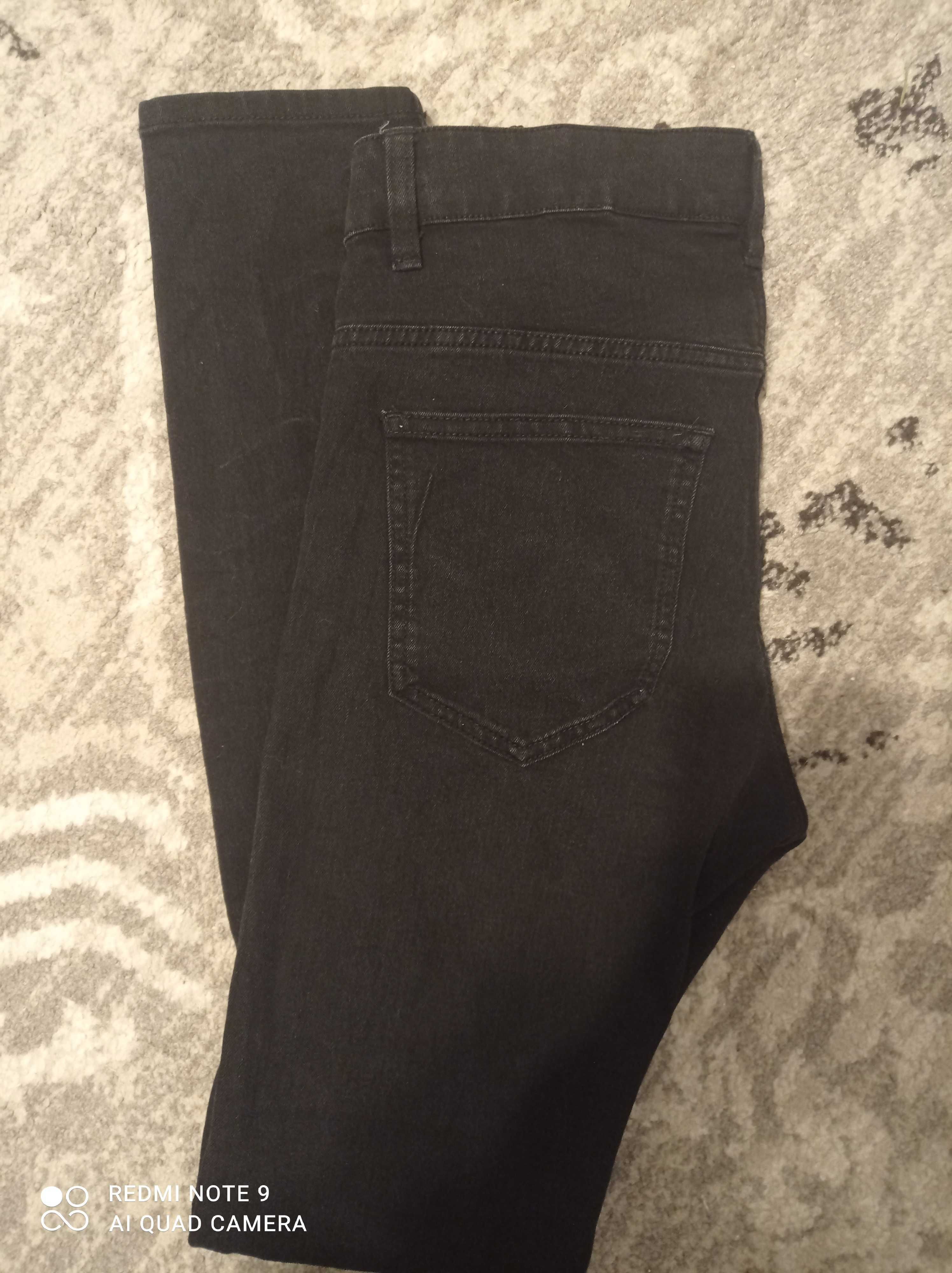 Spodnie jeansowe czarne skinny