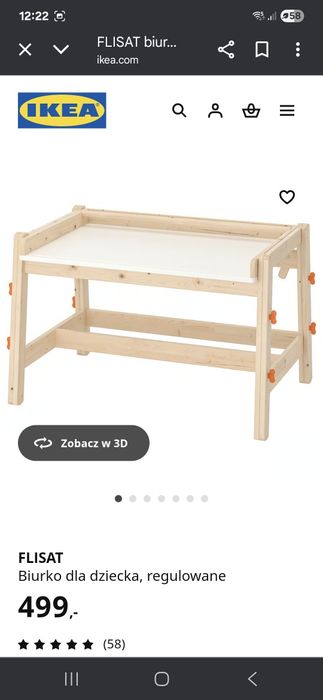 Biurko dla dziecka Ikea