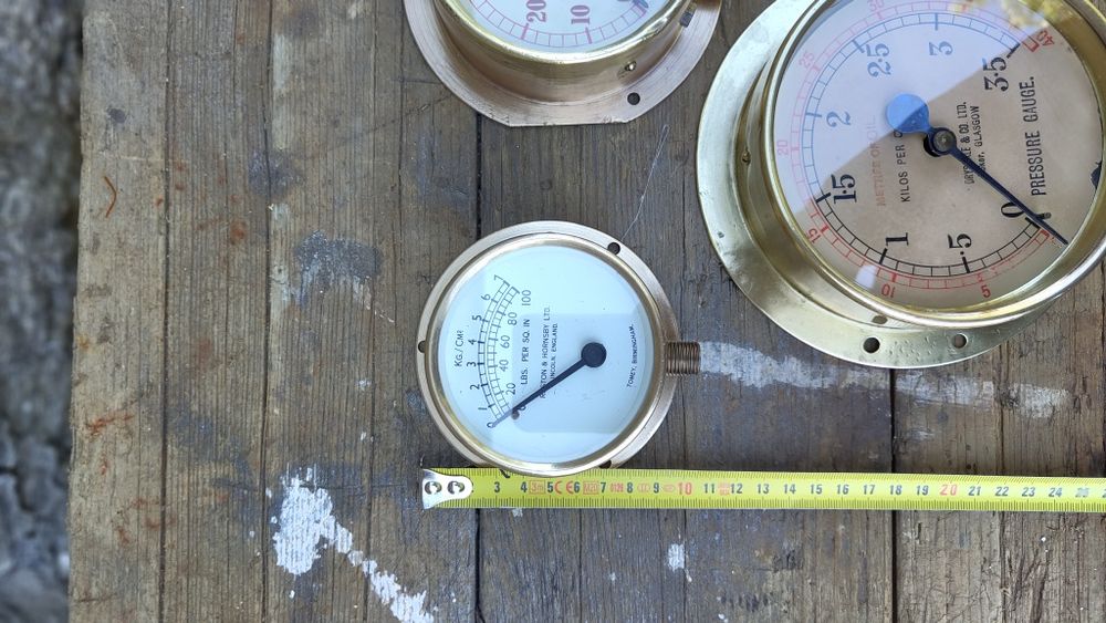 Manómetros de pressão latão/metal navio bacalhoeiro