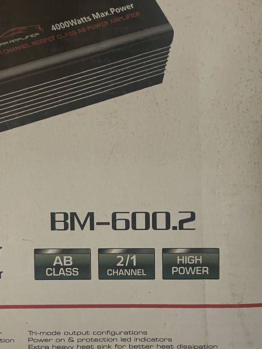 Усилитель Boschmann BM-600.2 и ВМ-600.4