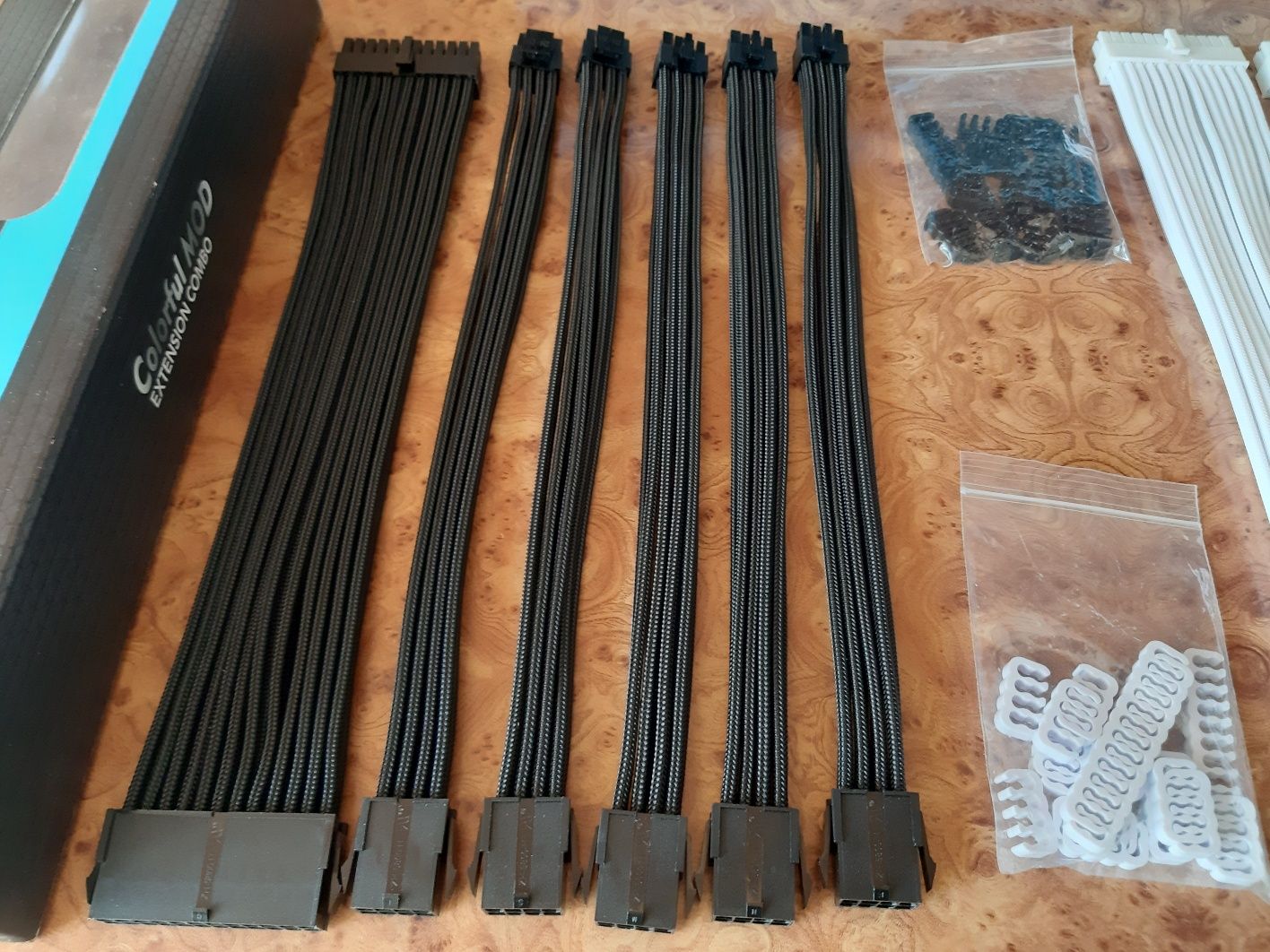 Кастомные кабеля для блока питания kit набор ATX/PCI-E/CPU x6