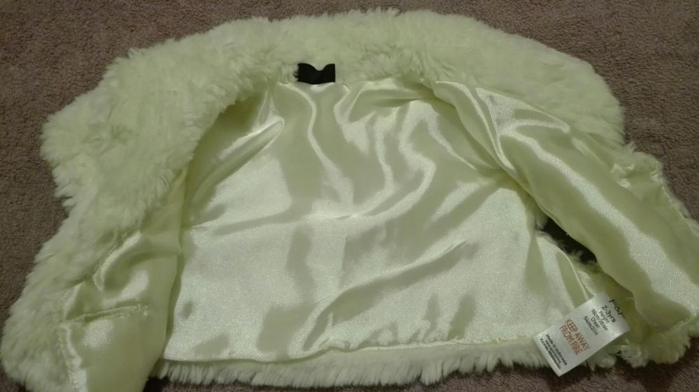 Bolerko futerko kamizelka F&F 3 lata roz. 98