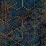 Tapeta WL2503  Grandeco Wanderlust szara złote geometryczne wzory