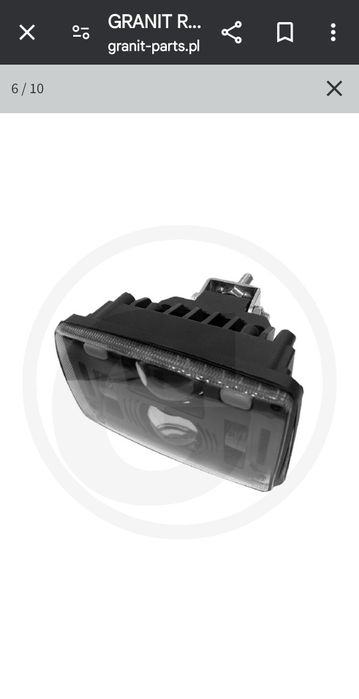 Reflektor przedni Led Ciągnik rolniczy  Manitou JCB