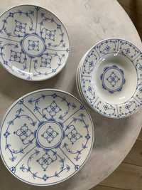 Domestic Indisch Blau porcelana talerze zestaw