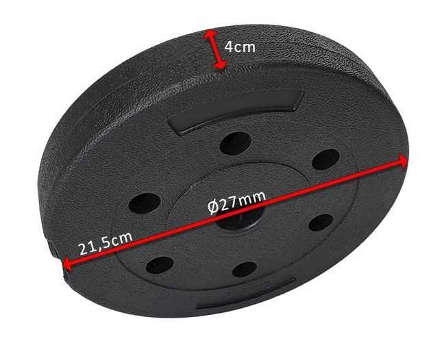 Obciążenie bitumiczne 2,5kg talerz krążek kompozytowy 27mm DW