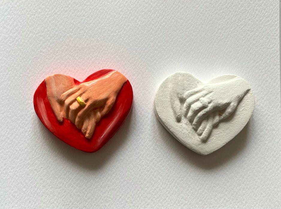 Фігури з гіпсу/новорічні/ваза/капшо/кашпо/закохані/сердечко