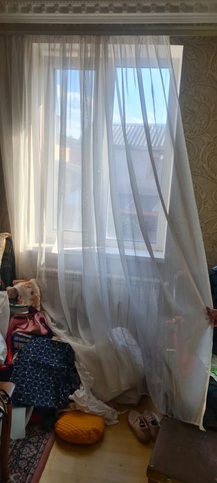 Тюль готовая новая комплект  2 шт