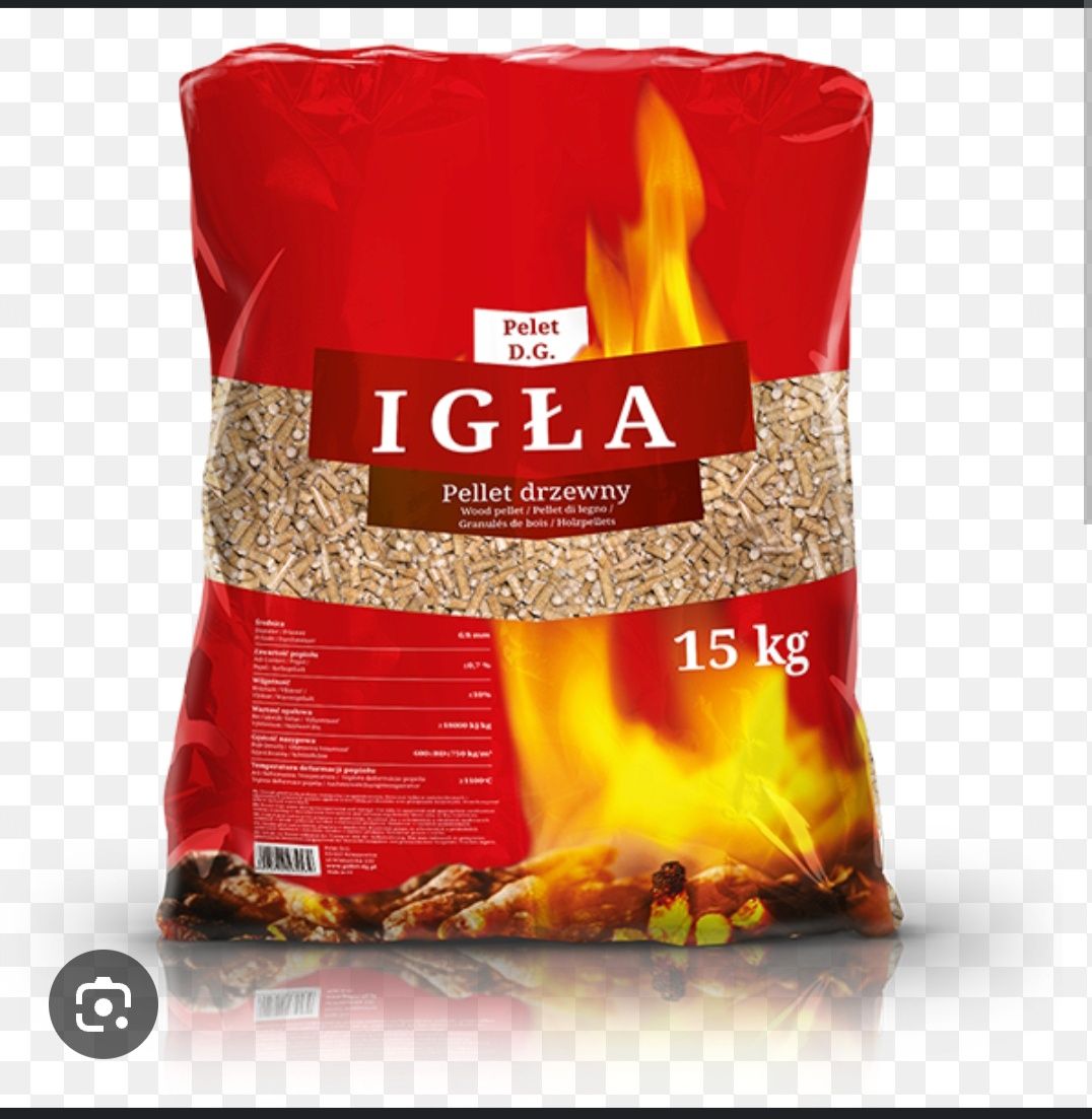 Pellet Igła A1 6mm sosnowy certyfikowany.  Pelet.