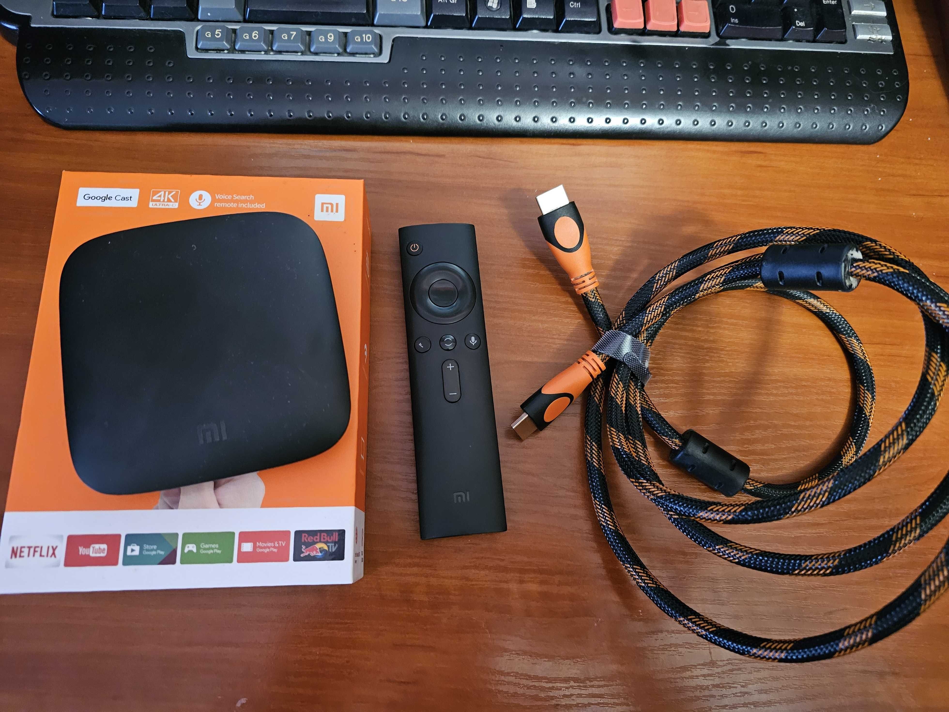 Телевизор JVC 50" 4к + приставка Xiaomi mi box 3
