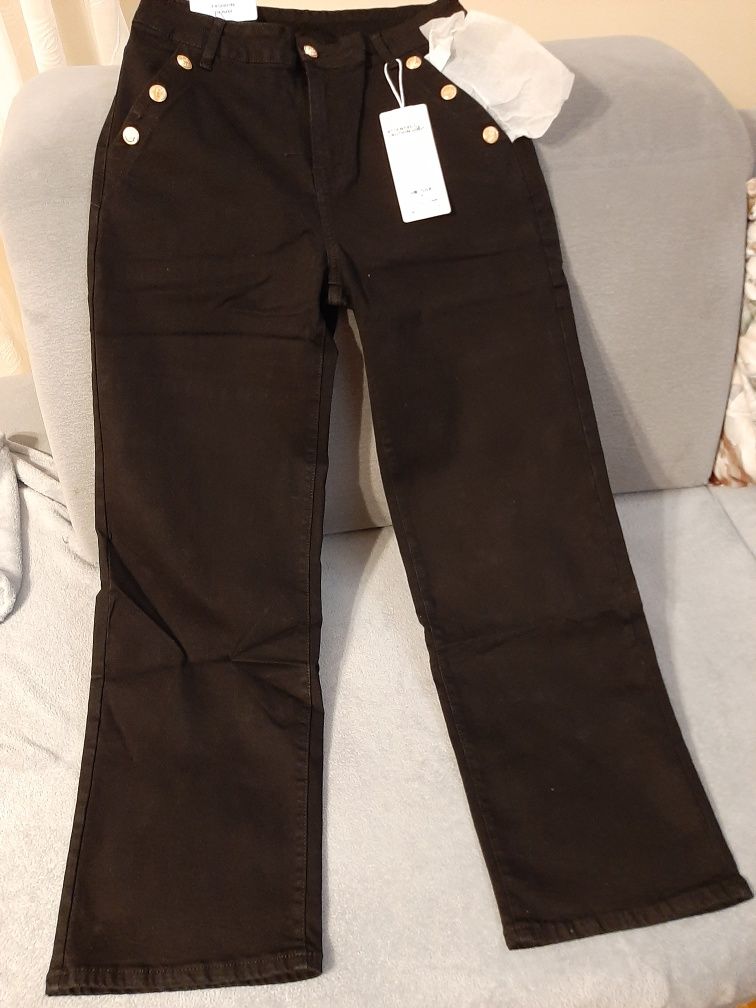Nowe Czarne jeansy XL