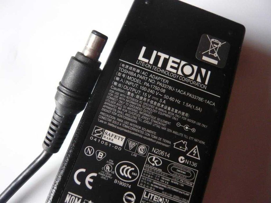 Carregador Liteon PA-1750 (15 V; 5A; 75 W)