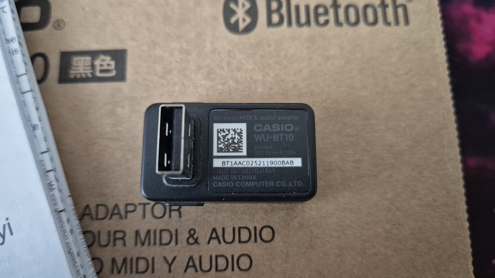 Bluetooth Casio WU-BT10 audio midi adapter