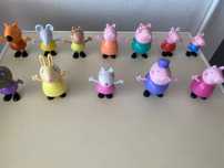 Família e amigos peppa pig