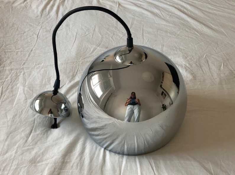 Candeeiro de teto vintage chrome