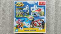 Puzzle Super Wings / Cars / Spider Man, Trefl - 3 komplety