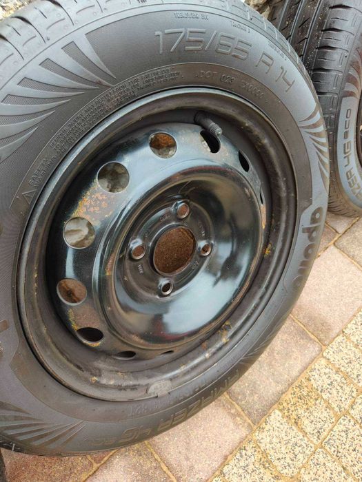 Kompletne Koła Opony Letnie + Felgi Stalowe R14 Peugeot