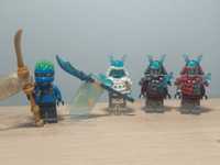 Lego ninjago minifigurki lodowy cesarz, jay, lodowi wojownicy