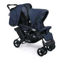CHIC 4 BABY Wózek dla rodzeństwa DUO Jeans navy blue
