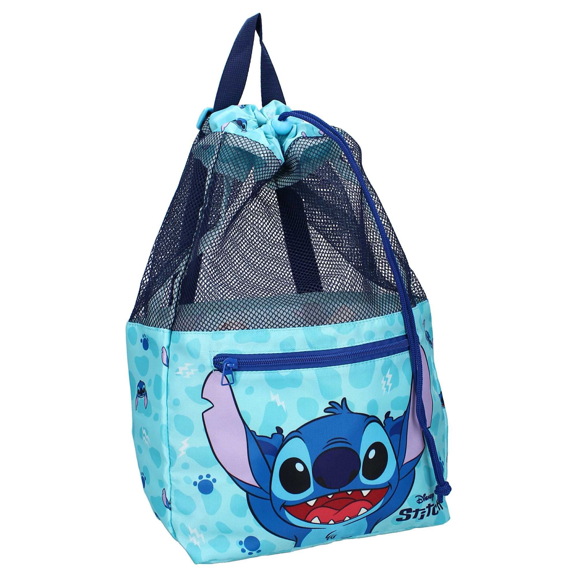 Conjunto Stitch (garrafa e saco de ginástica) - novo