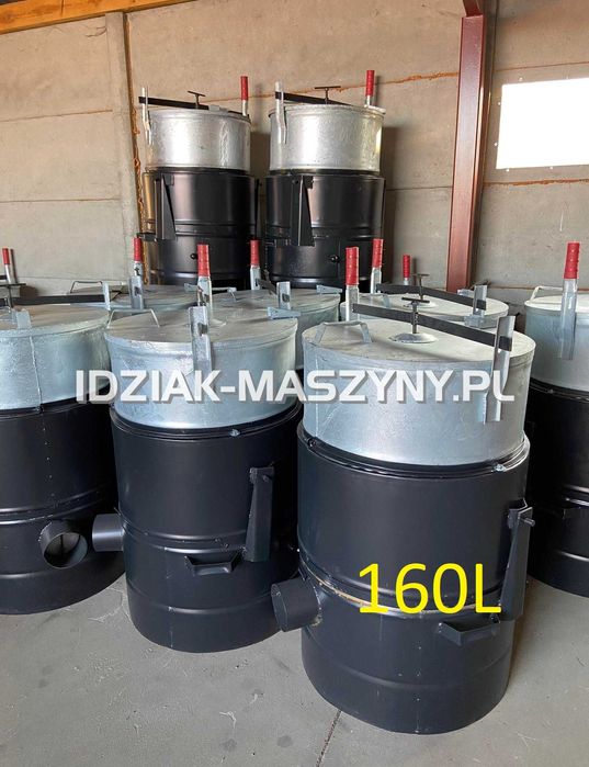 Parnik węglowy parownik ocynkowany Pojemność: 60L / 100L /160L Szamot