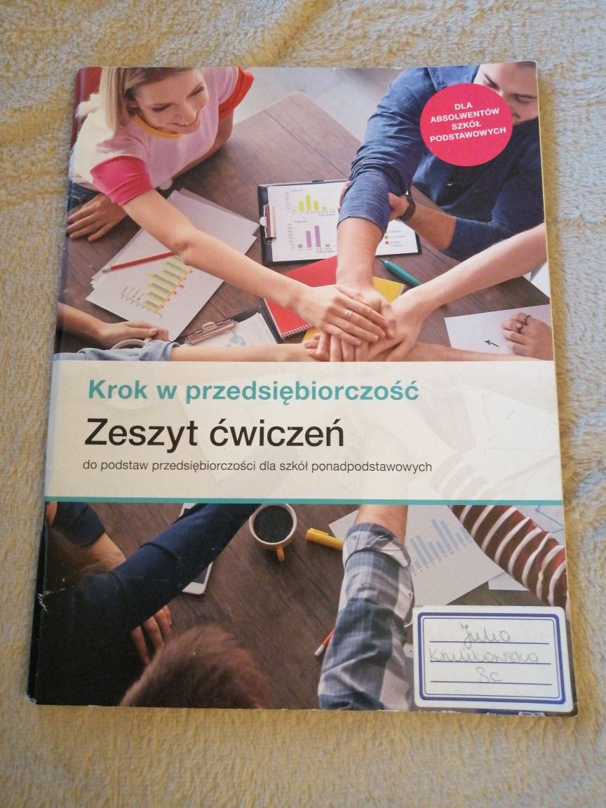 Krok w przedsiębiorczość, zeszyt ćwiczeń