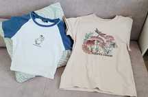 T-shirt 2 szt. Bawełna na lato