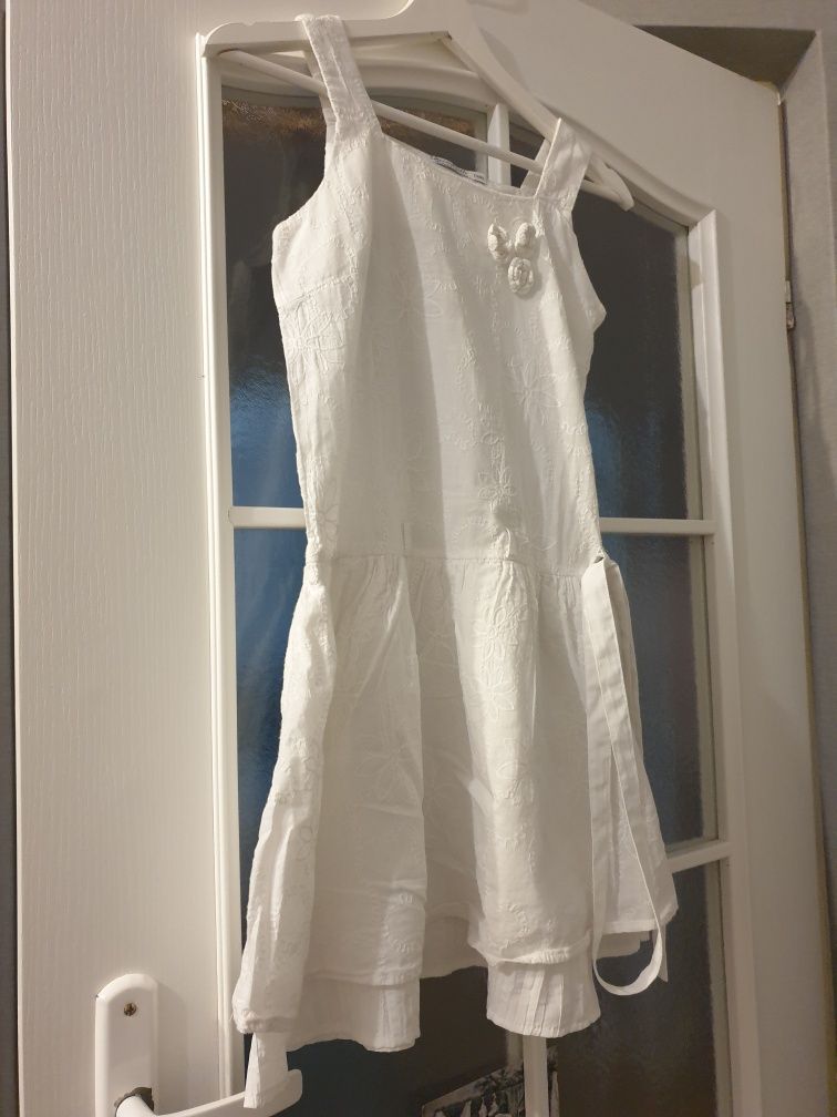 biała sukienka 152 cocodrillo