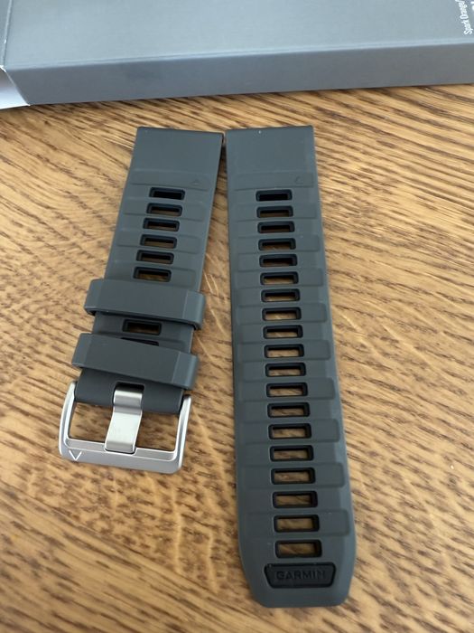 Oryginalny pasek garmin Quickfit 26  Fenix 8 pro szaro- czarnyb