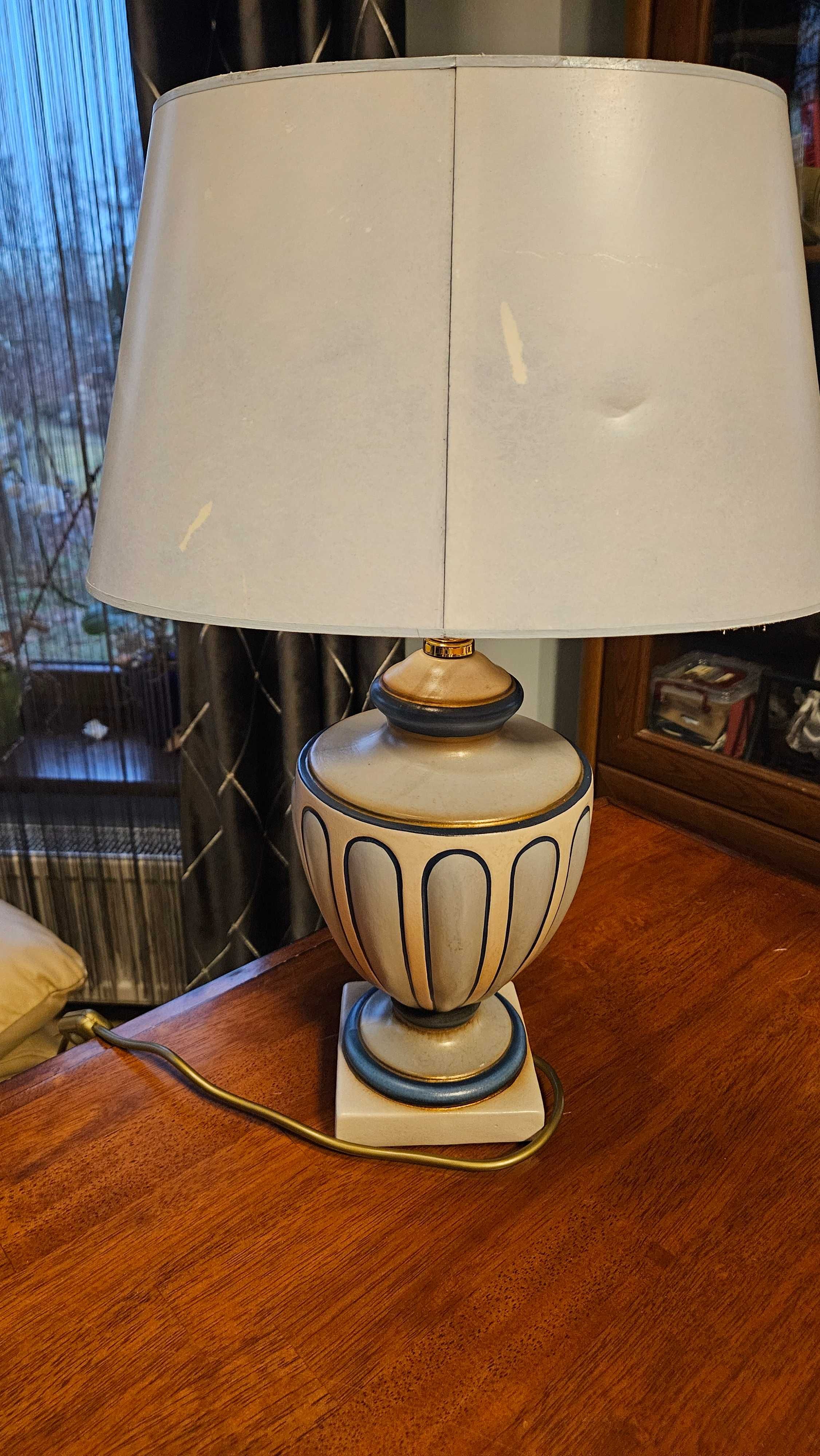 Lampka stołowa ceramiczna vintage