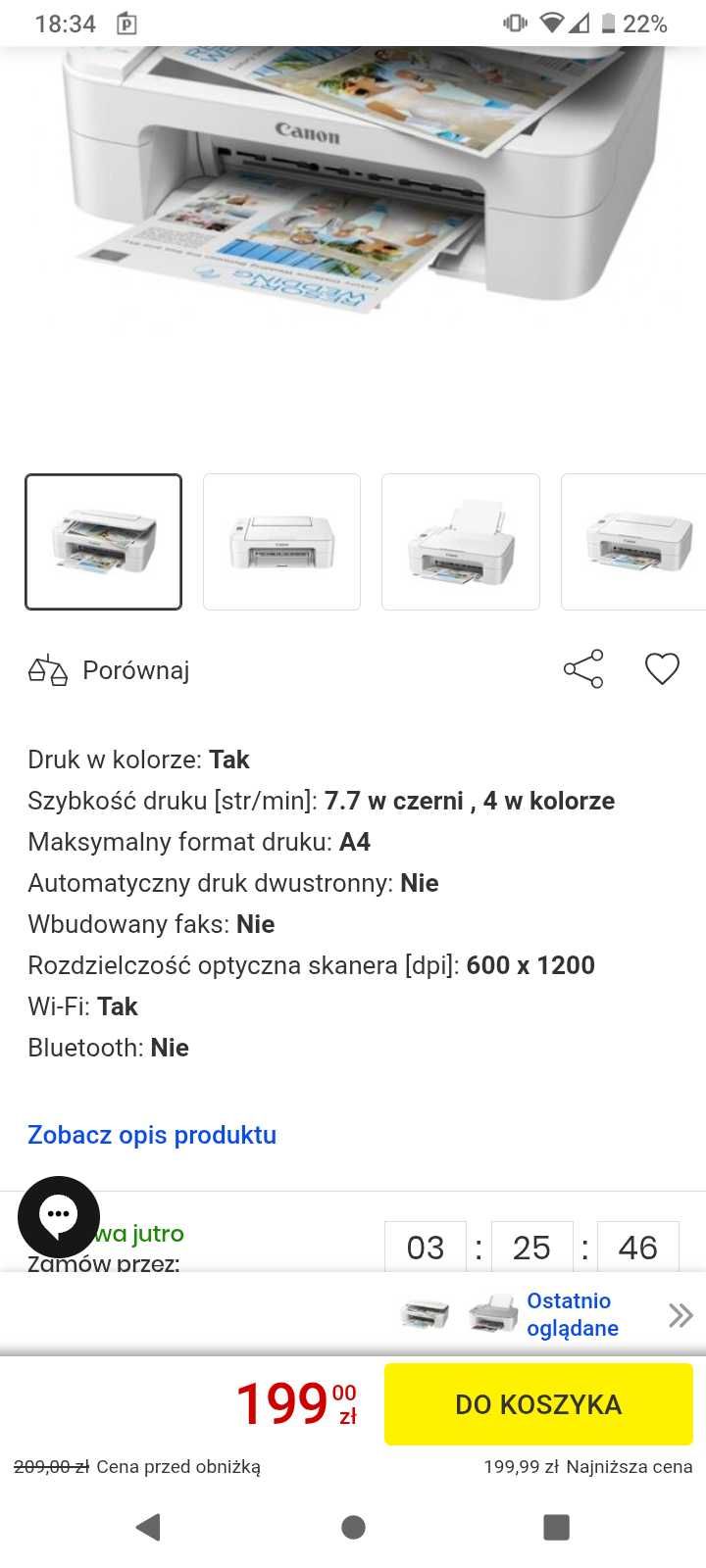 Drukarka -Urządzenie wielofunkcyjne Canon PIXMA