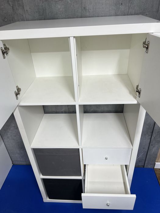 Biały regał ikea Kallax + wklady …::: Dostawa :::…