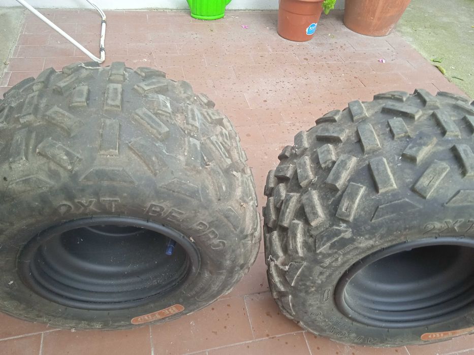 Jantes com pneus moto4 yamaha