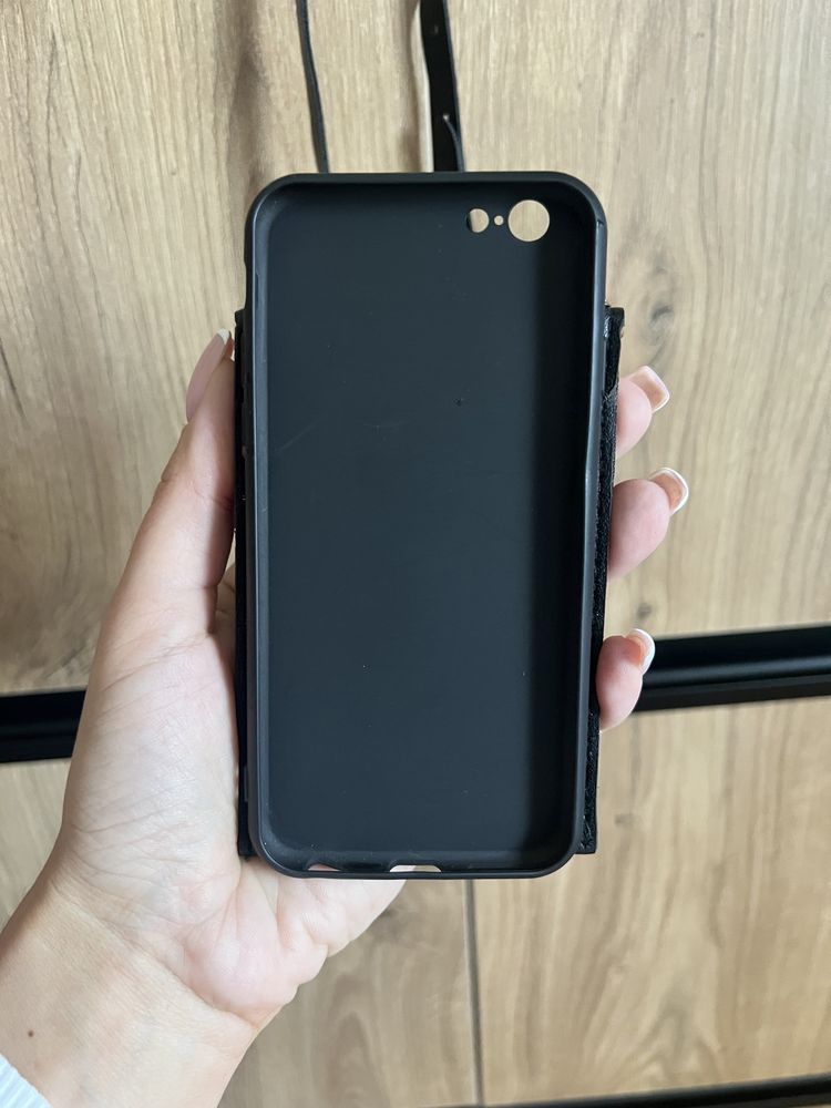 Etui iphon 6/6s czarno/złote