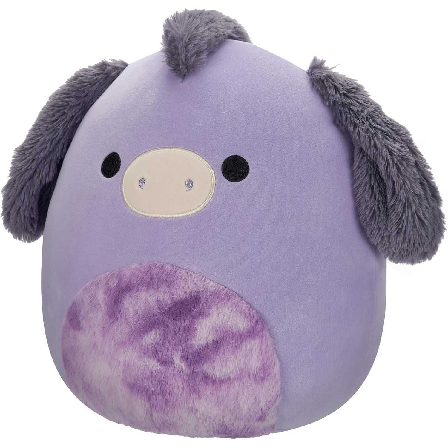 Squishmallows Miękka Maskotka Pluszowa Fioletowy Osioł Deacon 30cm