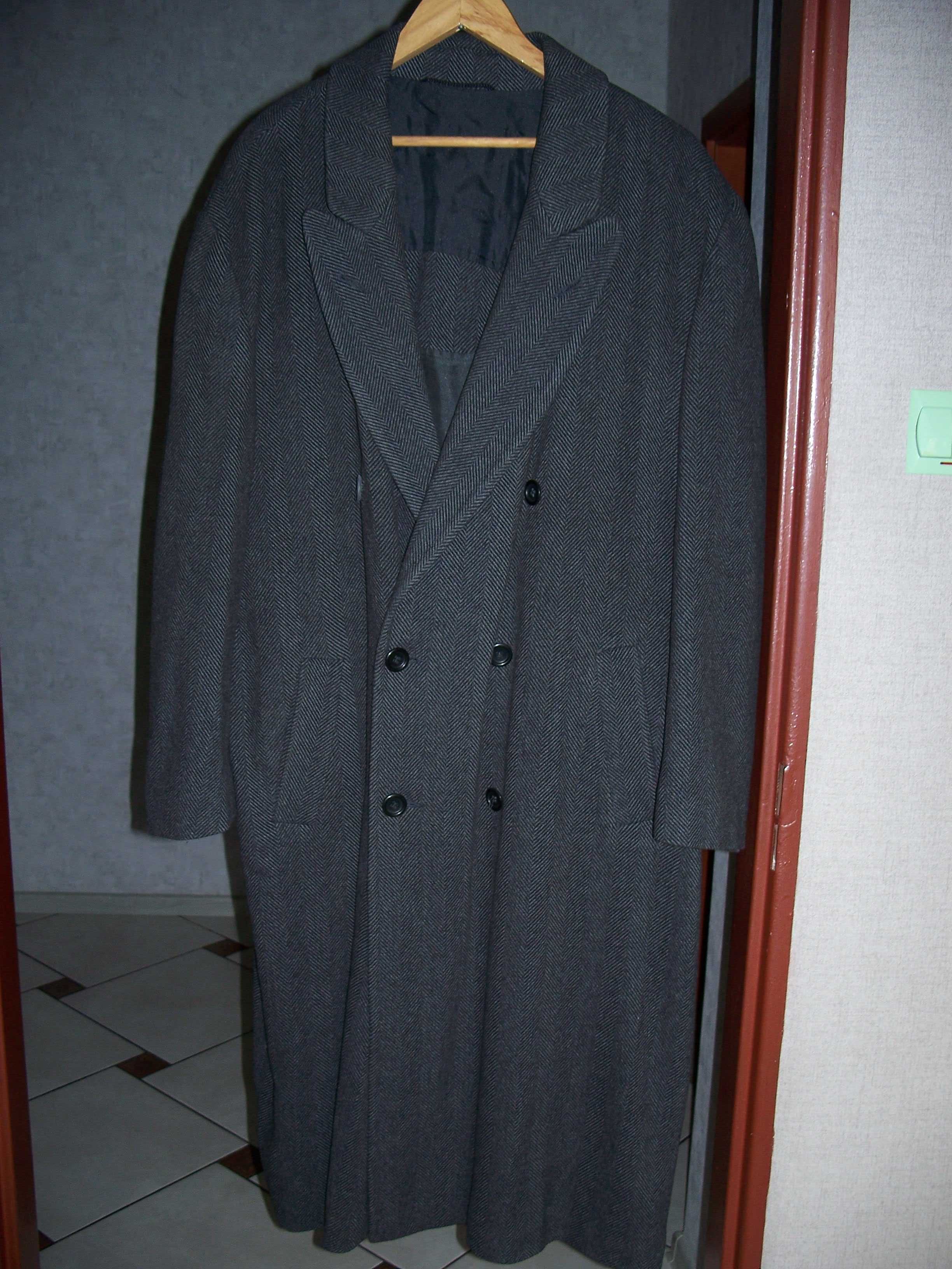 Płaszcz wełniany,wiosenno -jesienny, klasyczny, kaszmir, męski XL