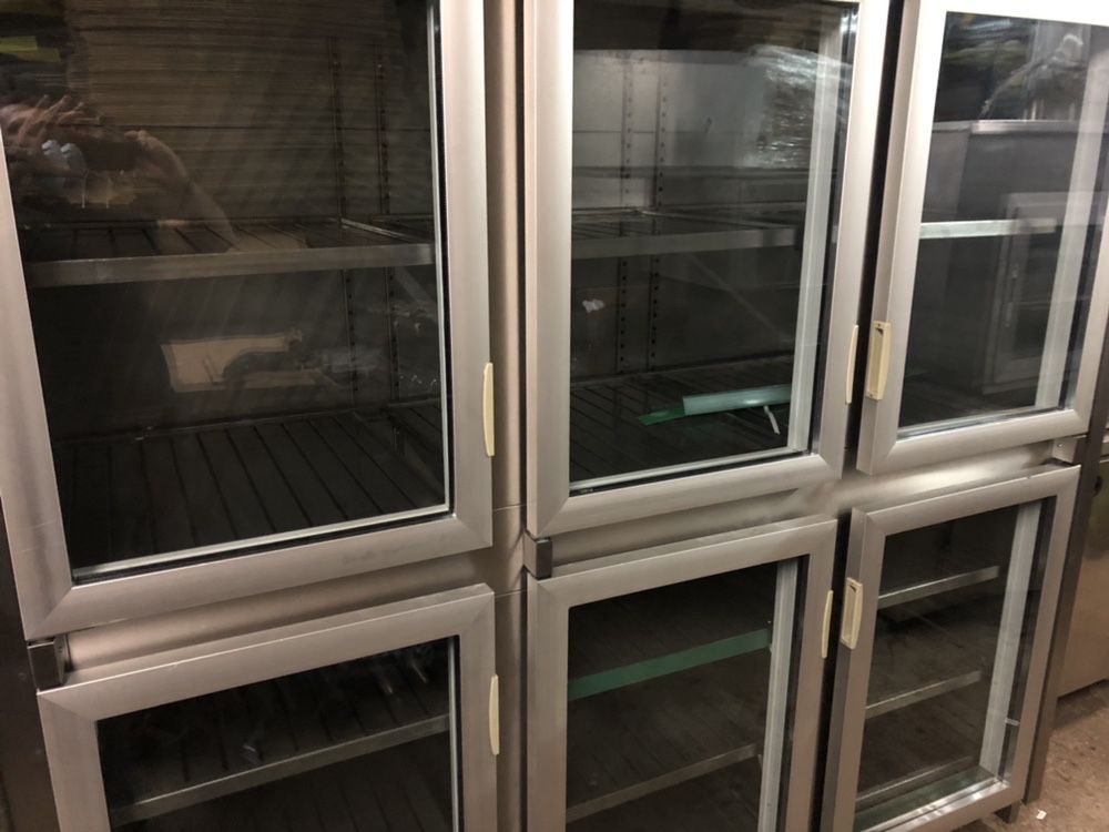 Armario vertical de refrigeração inox com 6 portas, temos vários