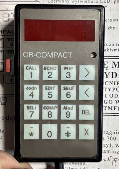 Mikrofon CB Compact, echo, wzmocnienie, selektywne i wiele innych