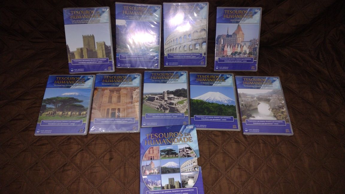 Vendo 9 dvd Tesouros da Humanidade
