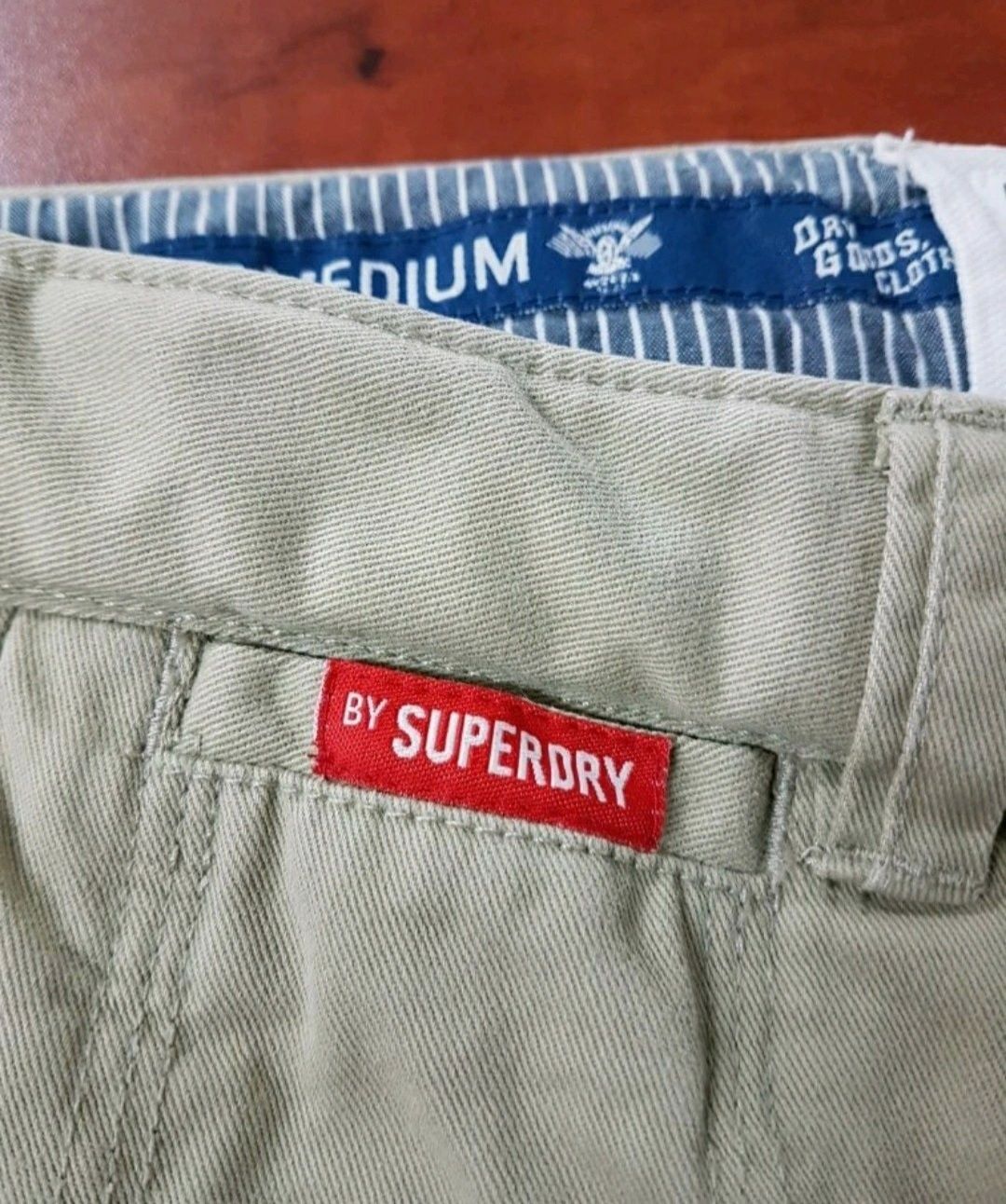 Superdry krótkie spodnie szorty męskie pas 84cm chinosy