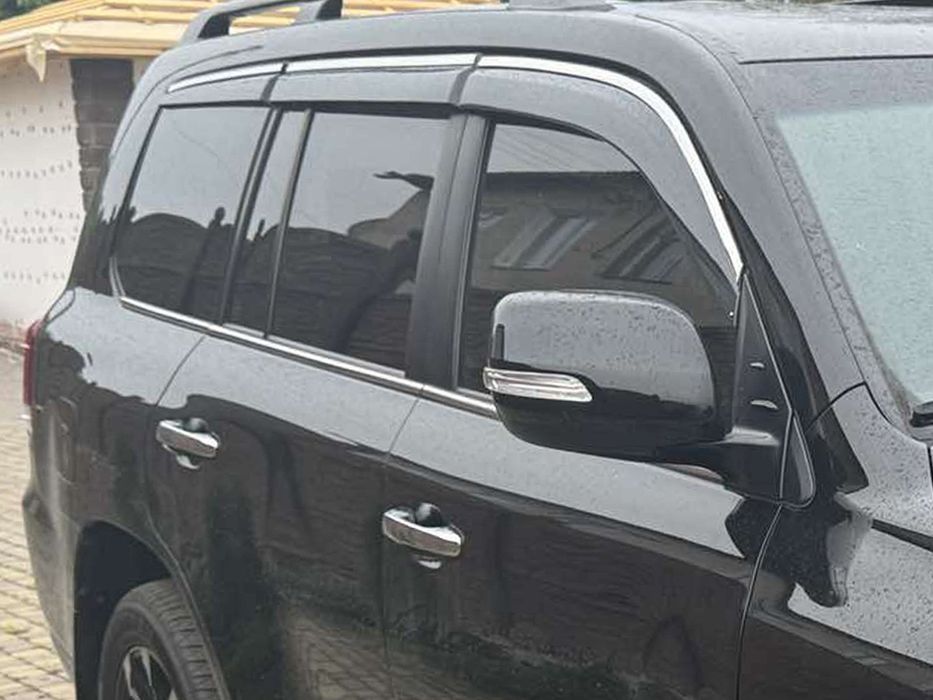 Lexus LX570/450d Вітровики з хромом Niken Luxury (6 шт)